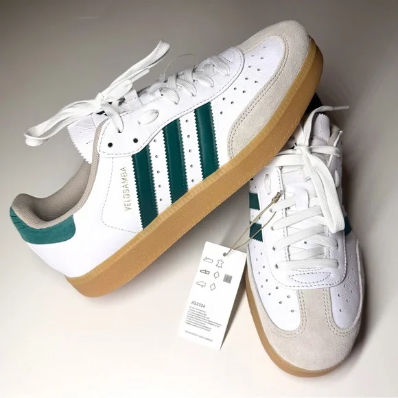 ADIDAS VELOSAMBA LEATHER CYCLIST SHOES Unisex Size- Men’s- 8.5 / Women’s -9.5 - Picture 3 of 10